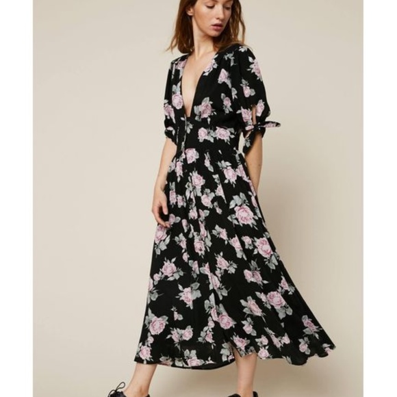 Free People Dresses Love Of My Life Black Maxi Dress S Poshmark